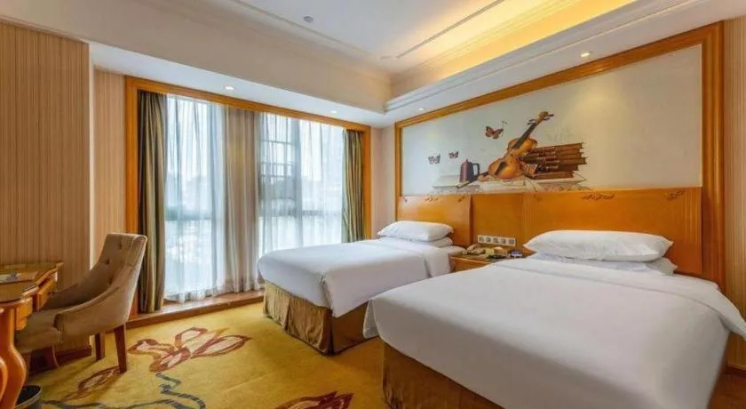 Bed in Vienna Hotel Wuhan Hankou North Avenue Sijimei Farmers Market