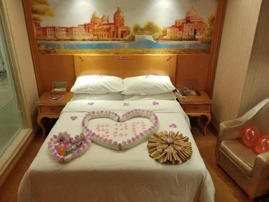 Bed in Vienna Hotel Wuhan Hankou North Avenue Sijimei Farmers Market