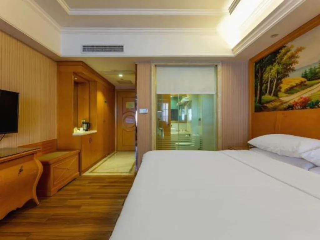 Bed in Vienna Hotel Wuhan Hankou North Avenue Sijimei Farmers Market