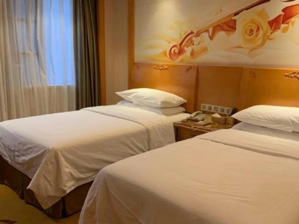 Bed in Vienna Hotel Wuhan Hankou North Avenue Sijimei Farmers Market