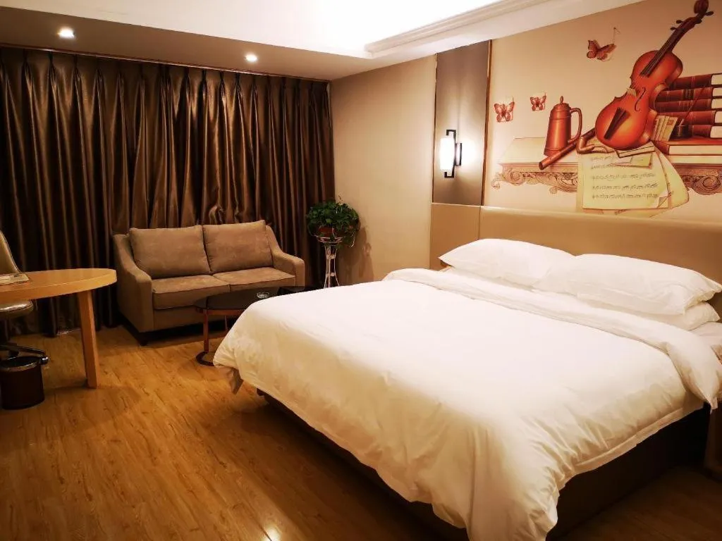 Bed in Vienna Hotel Anhui Taihe Baitai Xingma International