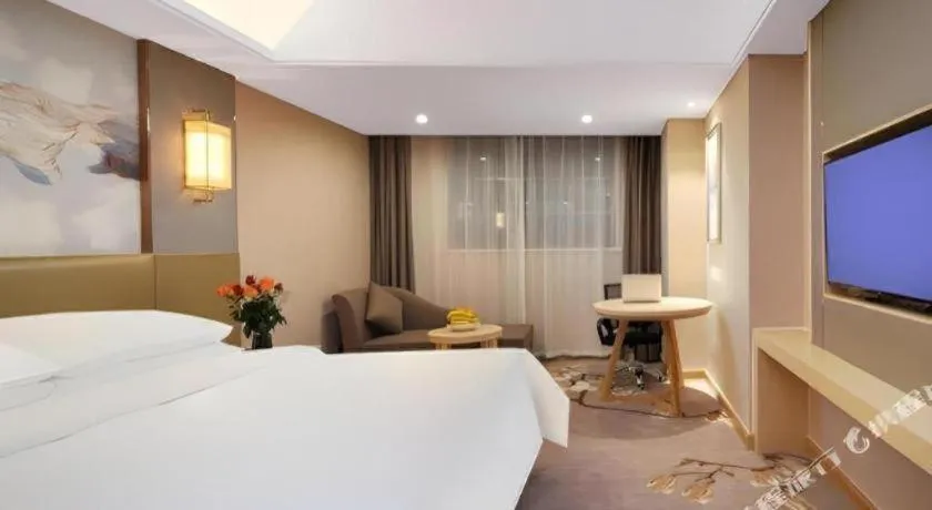 Bed in Vienna Hotel Anhui Taihe Baitai Xingma International