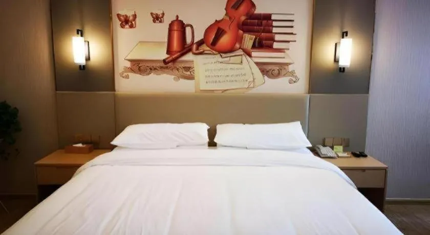 Bed in Vienna Hotel Anhui Taihe Baitai Xingma International