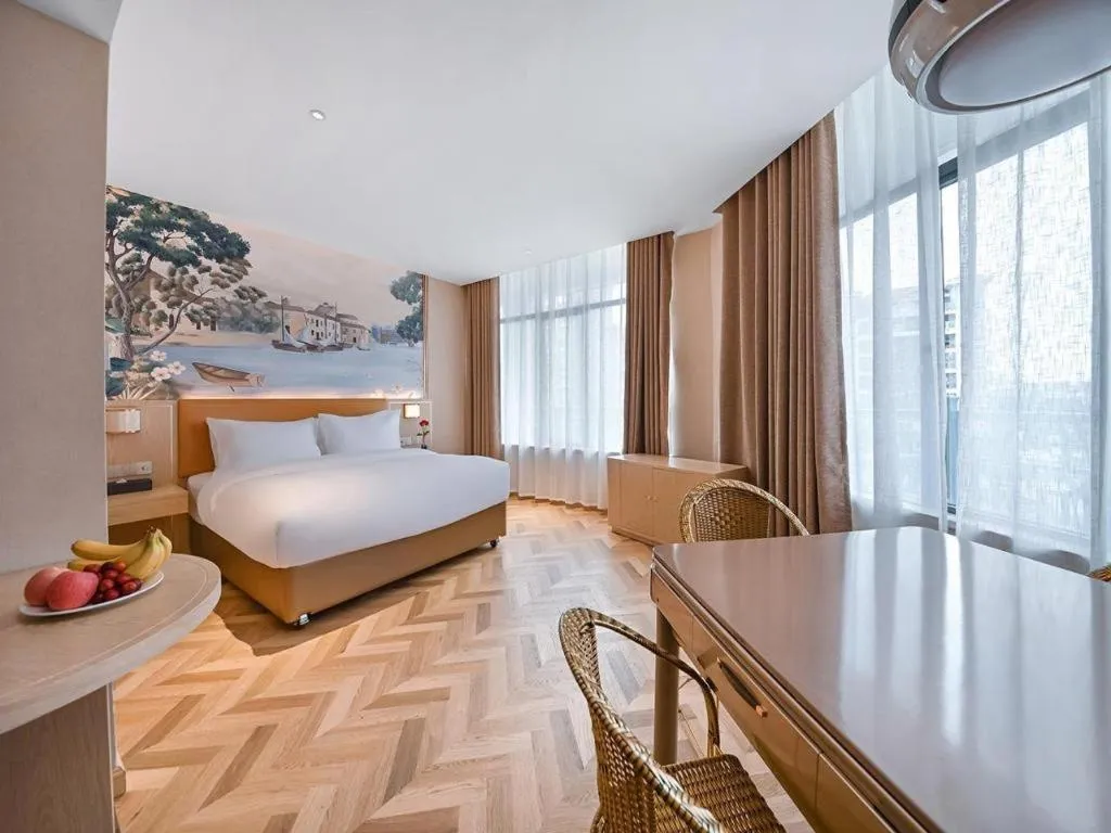 Bed in Vienna Hotel Jiangxi Ganzhou Ningdu Bus Station