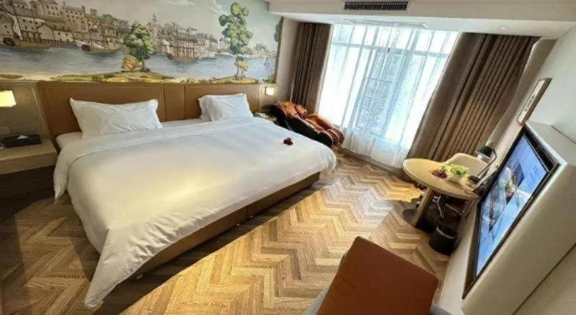 Bed in Vienna Hotel Jiangxi Ganzhou Ningdu Bus Station