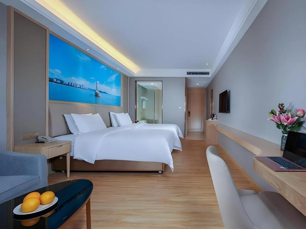 Bed in Vienna Hotel Zhuhai Huafashangdu Nanping Science Industrial Park