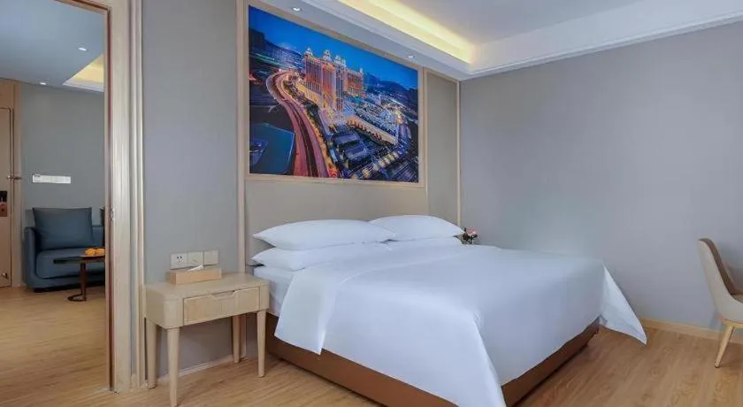 Bed in Vienna Hotel Zhuhai Huafashangdu Nanping Science Industrial Park