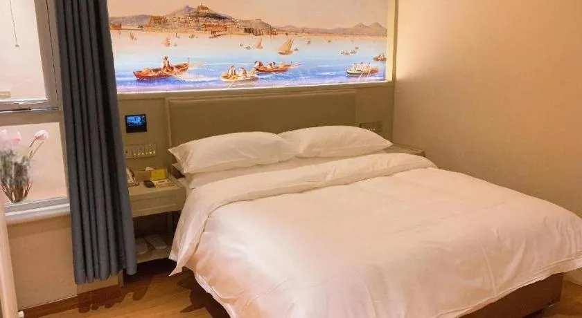 Bed in Vienna Hotel Beijing Changping Metro Station