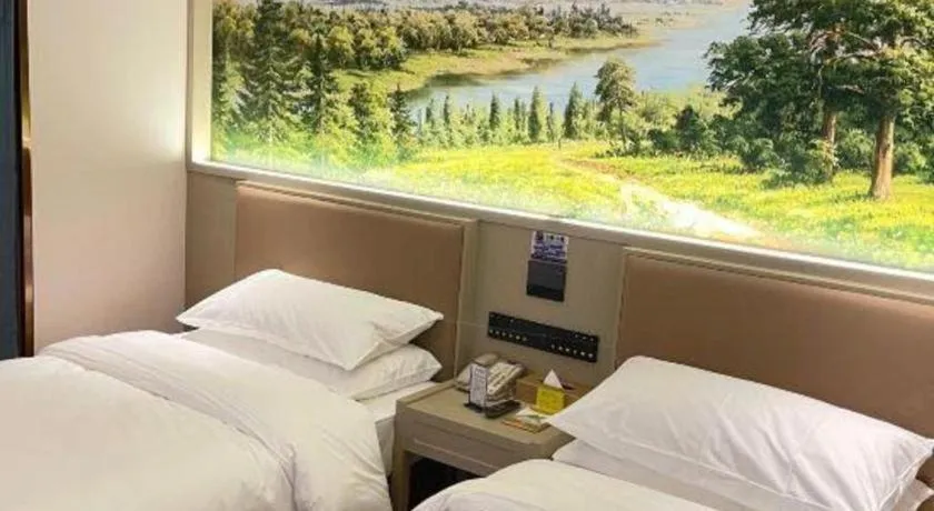 Bed in Vienna Hotel Beijing Changping Metro Station