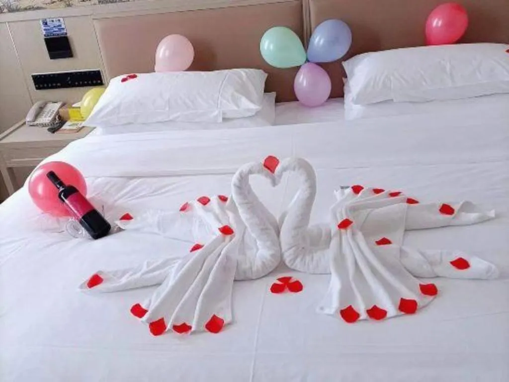 Bed in Vienna Hotel Beijing Changping Metro Station