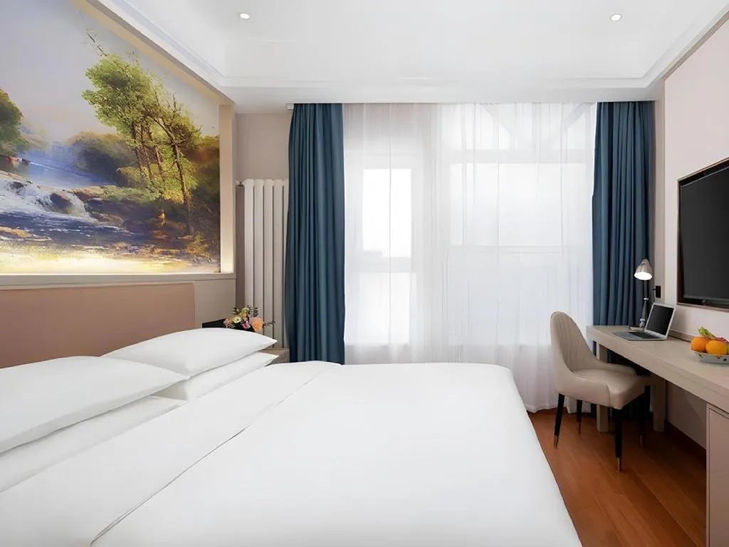 Bed in Vienna Hotel Beijing Changping Metro Station