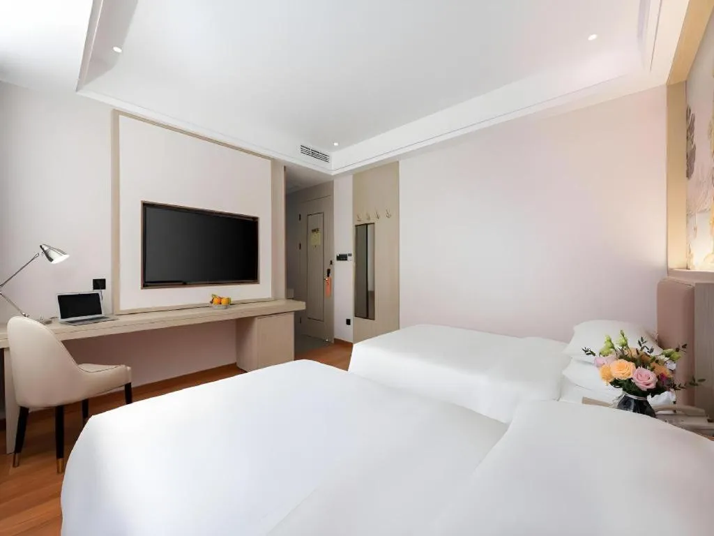 Bed in Vienna Hotel Beijing Changping Metro Station