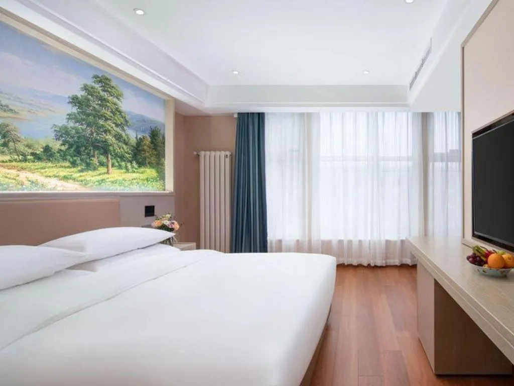 Bed in Vienna Hotel Beijing Changping Metro Station