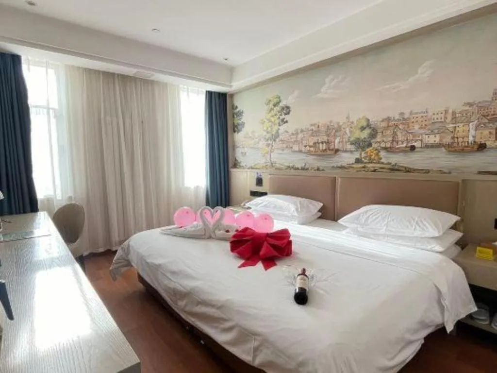 Bed in Vienna Hotel Beijing Changping Metro Station