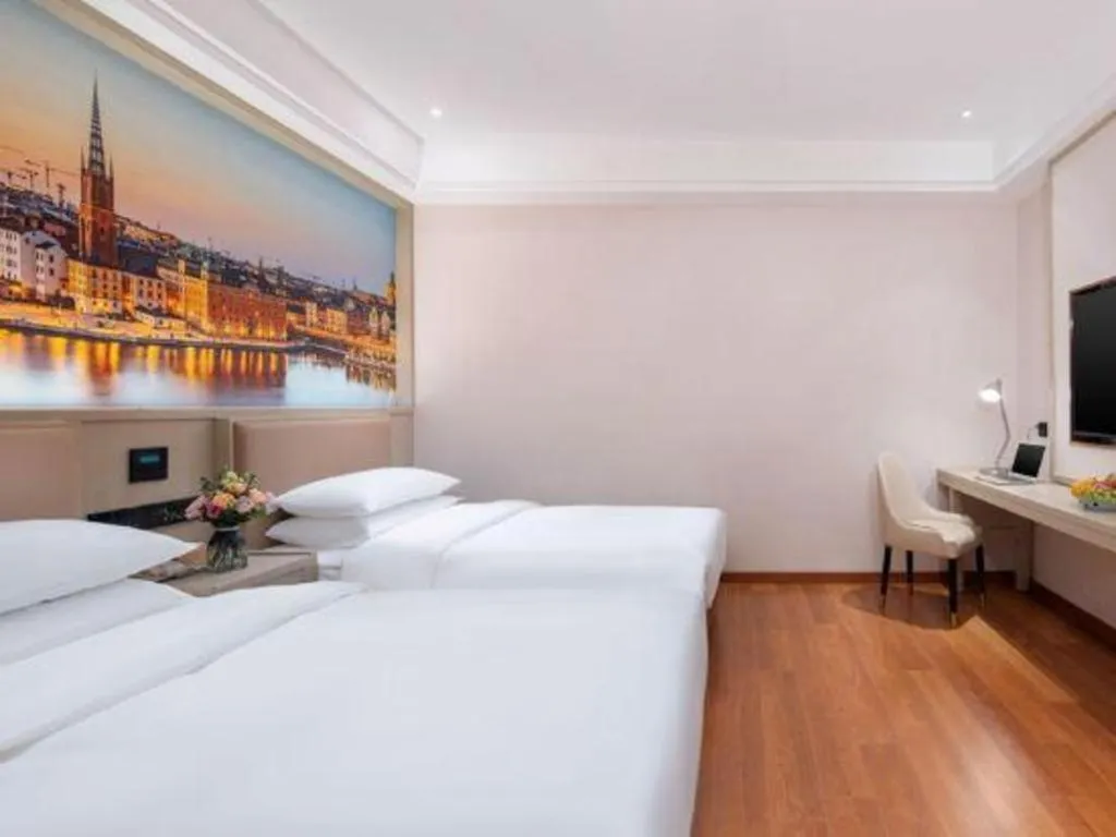 Bed in Vienna Hotel Beijing Changping Metro Station