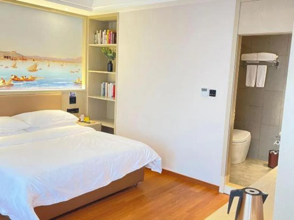 Bed in Vienna Hotel Beijing Changping Metro Station