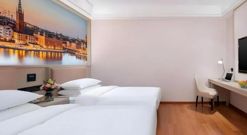 Bed in Vienna Hotel Beijing Changping Metro Station