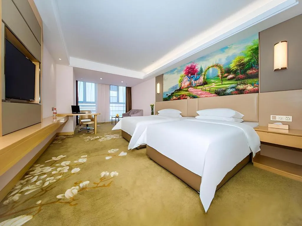Bed in Vienna Hotel Wuhan Wenhua Avenue Jiangxia Keting Metro Station