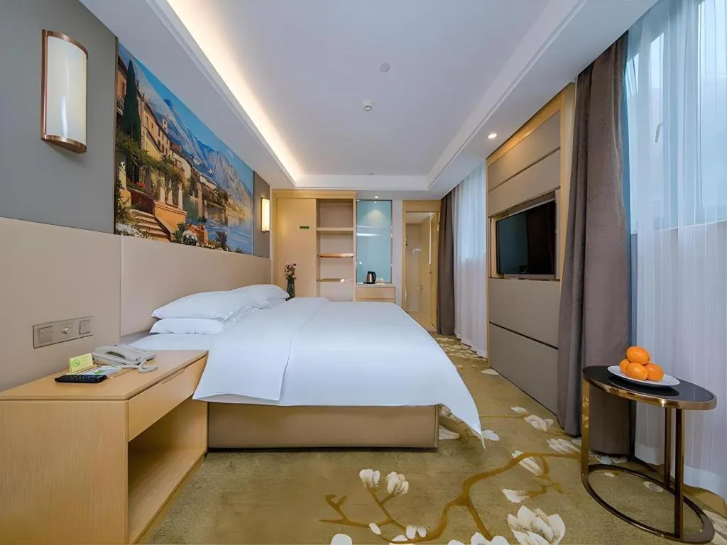 Bed in Vienna Hotel Wuhan Wenhua Avenue Jiangxia Keting Metro Station
