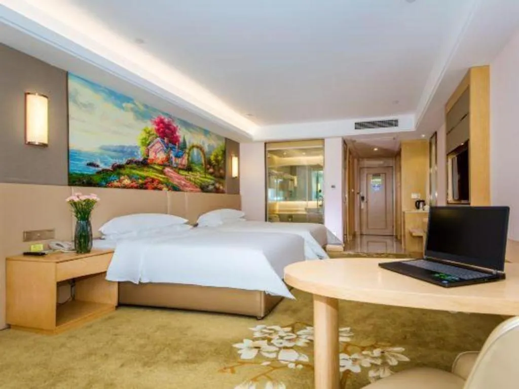 Bed in Vienna Hotel Wuhan Wenhua Avenue Jiangxia Keting Metro Station