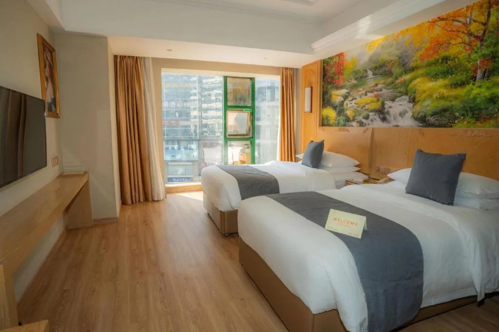 Bed in Vienna Hotel Chongqing Jiefangbei Hongyadong