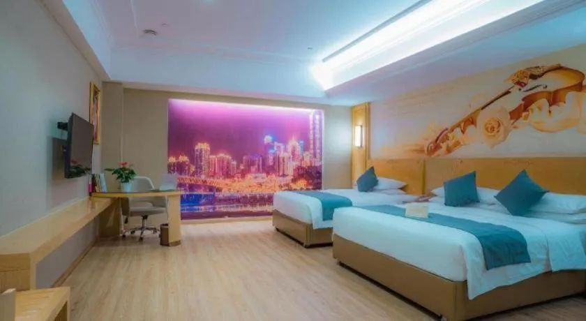 Bed in Vienna Hotel Chongqing Jiefangbei Hongyadong