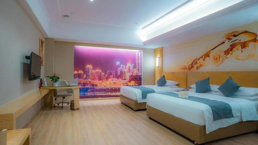 Bed in Vienna Hotel Chongqing Jiefangbei Hongyadong