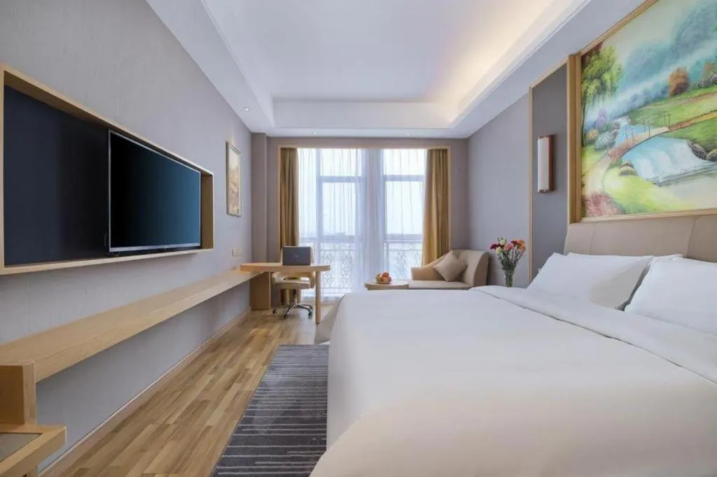Bed in Vienna Hotel Anhui Lujiang International Building Materials Market Wuzhong
