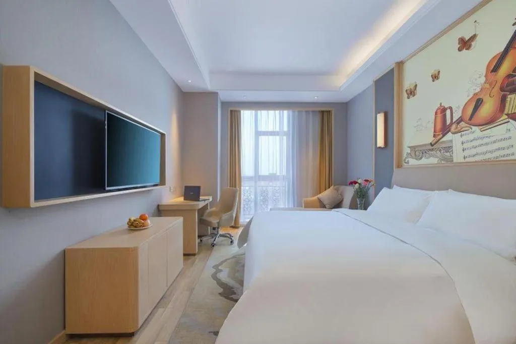 Bed in Vienna Hotel Anhui Lujiang International Building Materials Market Wuzhong