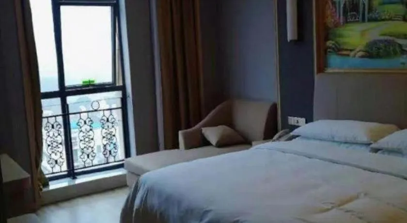 Bed in Vienna Hotel Anhui Lujiang International Building Materials Market Wuzhong