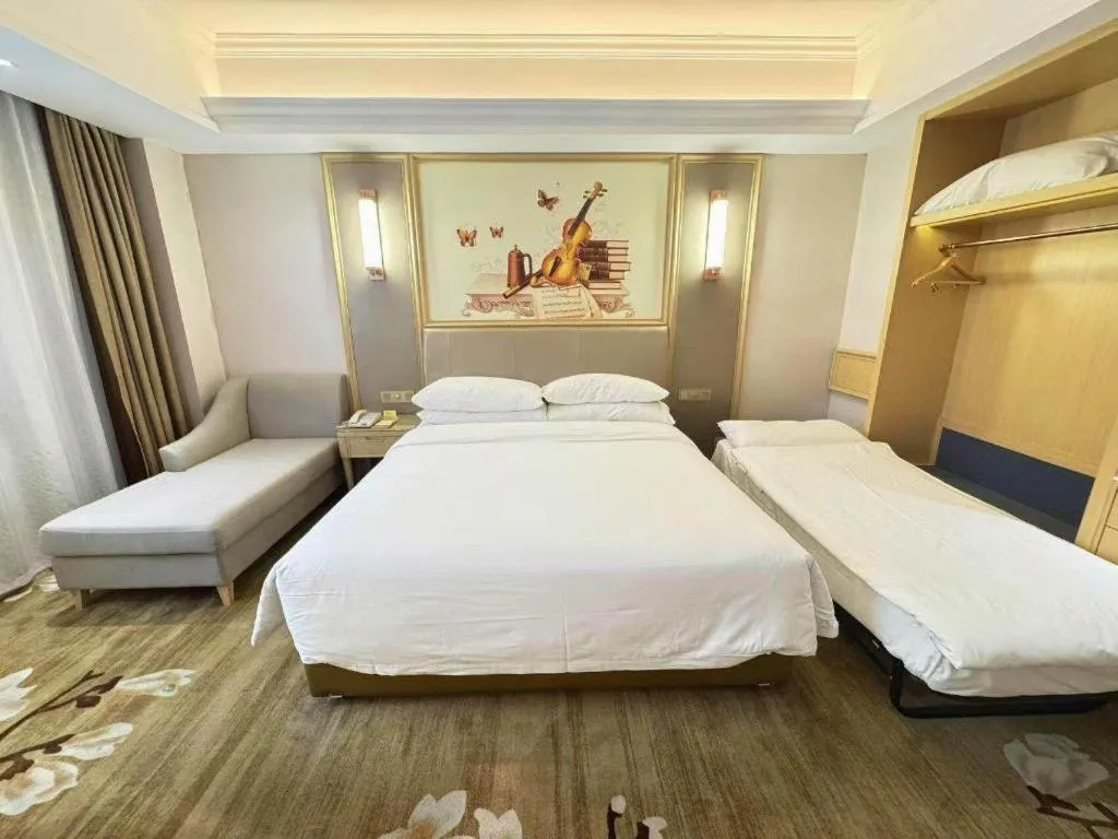 Bed in Vienna Hotel Shandong Qingdao Jiaodong International Airport Hai'er Avenue
