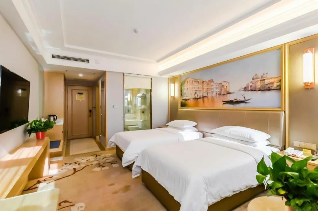 Bed in Vienna Hotel Shandong Qingdao Jiaodong International Airport Hai'er Avenue