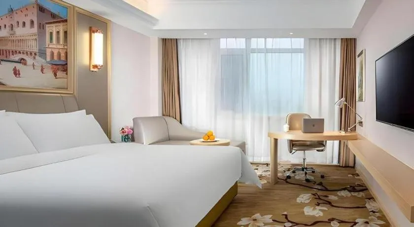 Bed in Vienna Hotel Shandong Qingdao Jiaodong International Airport Hai'er Avenue