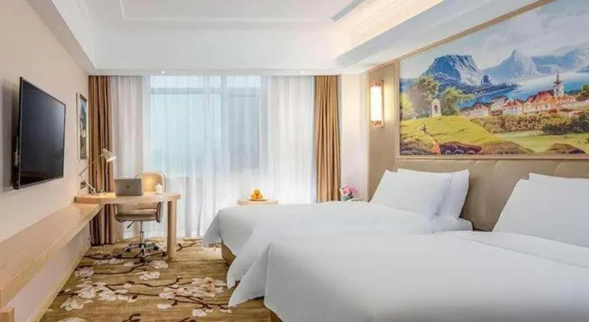 Bed in Vienna Hotel Shandong Qingdao Jiaodong International Airport Hai'er Avenue
