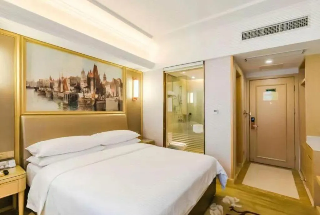 Bed in Vienna Hotel Shandong Qingdao Jiaodong International Airport Hai'er Avenue