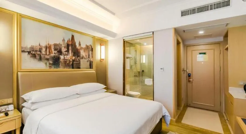 Bed in Vienna Hotel Shandong Qingdao Jiaodong International Airport Hai'er Avenue