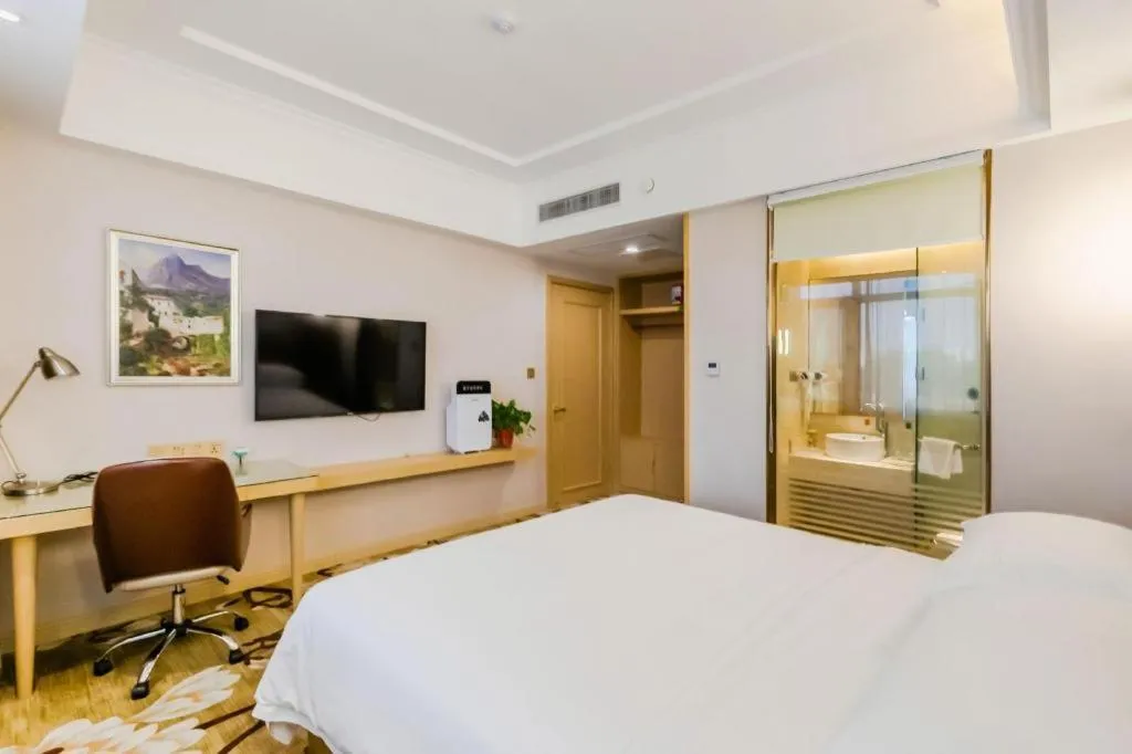 Bed in Vienna Hotel Shandong Qingdao Jiaodong International Airport Hai'er Avenue