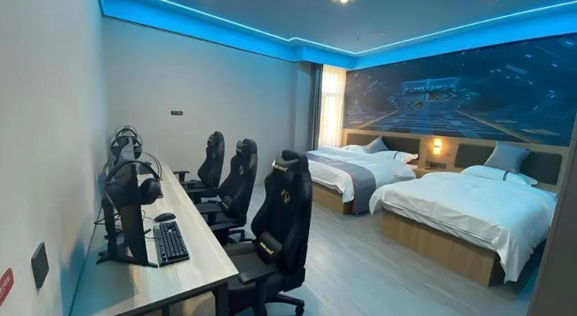 Bed in Jun Light Hotel Jiangxi Jiujiang Yongxiu County Dongyong Mall