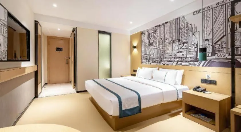 Bed in City Comfort Inn Nanning Kuaihuan Building Materials Market Yongwu Road Metro Station