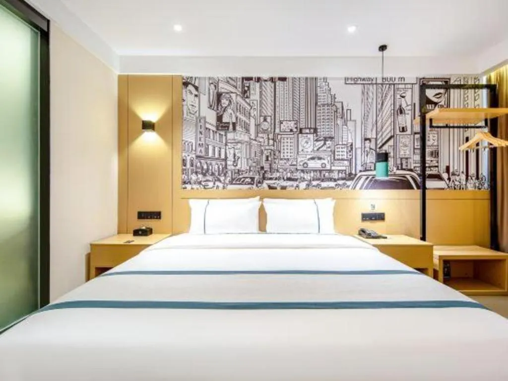 Bed in City Comfort Inn Nanning Kuaihuan Building Materials Market Yongwu Road Metro Station