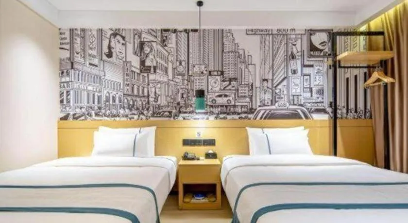 Bed in City Comfort Inn Nanning Kuaihuan Building Materials Market Yongwu Road Metro Station