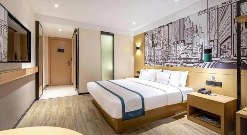 Bed in City Comfort Inn Nanning Kuaihuan Building Materials Market Yongwu Road Metro Station