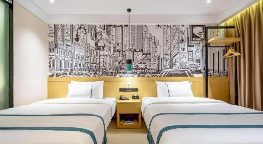 Bed in City Comfort Inn Nanning Kuaihuan Building Materials Market Yongwu Road Metro Station