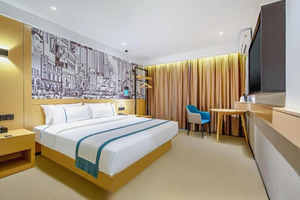 Bed in City Comfort Inn Nanning Kuaihuan Building Materials Market Yongwu Road Metro Station