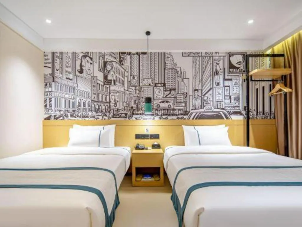 Bed in City Comfort Inn Nanning Kuaihuan Building Materials Market Yongwu Road Metro Station