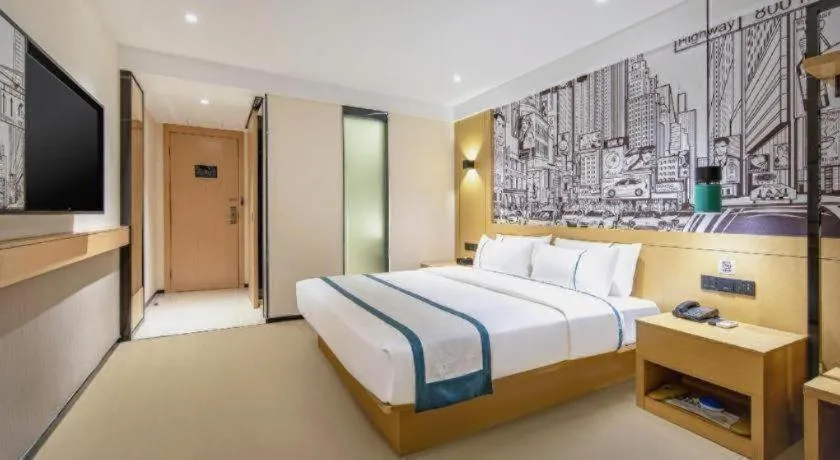Bed in City Comfort Inn Nanning Kuaihuan Building Materials Market Yongwu Road Metro Station