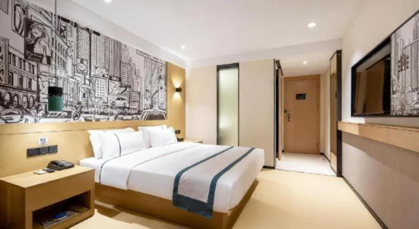 Bed in City Comfort Inn Nanning Kuaihuan Building Materials Market Yongwu Road Metro Station