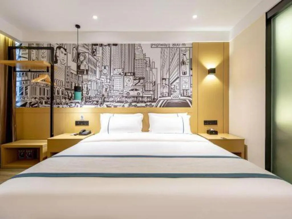 Bed in City Comfort Inn Nanning Kuaihuan Building Materials Market Yongwu Road Metro Station