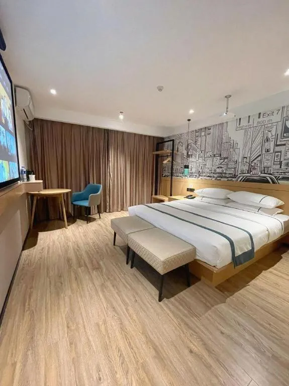 Bed in City Comfort Inn Nanning Kuaihuan Building Materials Market Yongwu Road Metro Station