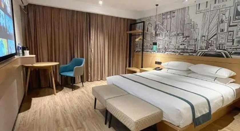 Bed in City Comfort Inn Nanning Kuaihuan Building Materials Market Yongwu Road Metro Station